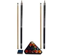 Set completo da biliardo, 2 stecche, 1 set di palline, triangoli, gesso