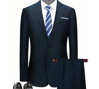 Set completo da uomo, composto da giacca e pantaloni, con tasche non aperte L,M,S,XL,XXLPoliestere