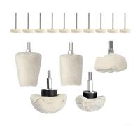 Set completo di 15 pezzi per lucidatura e lucidatura per pulizia auto e restauro