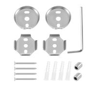 Set completo di 15 pezzi per portasciugamani da parete con viti in acciaio inossidabile e basi in ABS per bagno uso quotidiano viti portasciugamani in acciaio inox