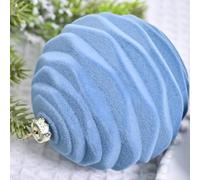 Set completo di 24 palline di velluto per decorazioni stagionali (cieli celesti)