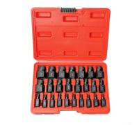 Set completo di 25 estrattori per viti esagonali, per la rimozione senza sforzo di bulloni spelati, per fai da te e uso professionale