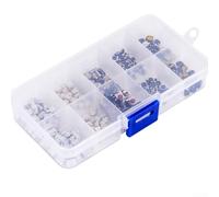 Set completo di 250 interruttori tattili a pulsante con 10 modelli per telecomandi auto, talkie, fotocamere, comandi di macchine utensili e altro ancora