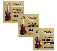 Set completo di 3 corde di ricambio per violino 4/4, in acciaio inox, E, A, D, G