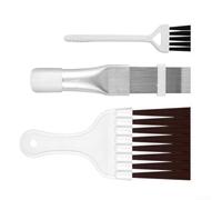 Set completo di 3 pezzi per la pulizia di condizionatori d'aria e frigoriferi, include pettine a pinna e spazzole morbide