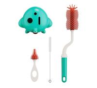 Set completo di 3 spazzole per biberon per bambini, per vari usi e per la pulizia dei biberon da viaggio