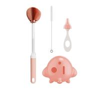 Set completo di 3 spazzole per biberon per bambini, per vari usi e per la pulizia dei biberon da viaggio