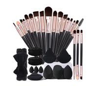 Set completo di 32 strumenti per il makeup del viso pennelli ad afferrare polvere morbidi uova da bellezza non assorbenti e puff aderenti utilizzo doppio asciutto bagnato perfetto quotidiano appuntame