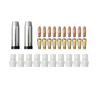 Set completo di 32 ugelli e punte per ugello gas MB36KD per saldatura MIG/MAG