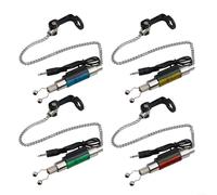 Set completo di 4 indicatori di direzione per pesca alla carpa con illuminazione luminosa e custodia sicura