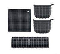 Set completo di 4 tappetini isolanti in silicone per una maggiore sicurezza in cucina