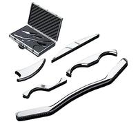 Set completo di 5 lame da massaggio Gua Sha, strumenti per massaggi di grado medico, in acciaio inox, per la mobilitazione dei tessuti molli e ridurre il dolore muscolare