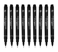 Set Completo Di 9 Penne Fineliner Uni Pin Con Inchiostro Nero