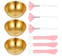 Set completo di 9 strumenti per la preparazione della pelle, per migliorare la routine della pelle, con strumenti essenziali e cucchiai, set di accessori