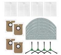 Set completo di accessori per DEERMA S30 per robot aspirapolvere DEM-S30, con filtro, panno mop, sacchetto per la polvere e spazzola laterale, per animali domestici e bambini con pavimenti puliti in