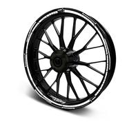 Set completo di adesivi cerchio 15-19 pollici nero opaco MR018