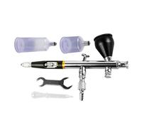 Set completo di aerografi con ugello da 0,3 mm, aerografi ergonomici, facili da mantenere per un uso efficiente della vernice e una pulizia rapida