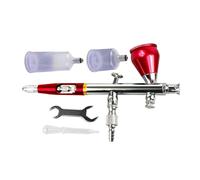 Set completo di aerografi con ugello da 0,3 mm, aerografi ergonomici, facili da mantenere per un uso efficiente della vernice e una pulizia rapida