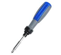 Set completo di attrezzi per la riparazione della casa, cacciavite a cricchetto 15 in 1 con manico telescopico (blu)