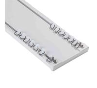 Set completo di binari per tende da soffitto regolabili per binario piatto in alluminio per montaggio a soffitto Asta per tenda scorrevole Facile da installare Sistema di drappeggi.