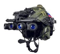 Set completo di caschi russi Airsoft Fast Bump con copricasco e cuffie, mimetica Little Green Man per cosplay tattici, equipaggiamento tattico militare