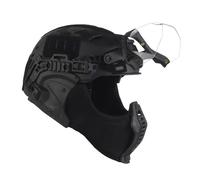 Set Completo di Casco Militare Bump Airsoft, Maschera Tattica a Mezza Faccia in Rete D'acciaio, Costume da Cosplay di Halloween per Uomo, per Attrezzatura da Paintball Airsoft CQB All'aperto(BCP)