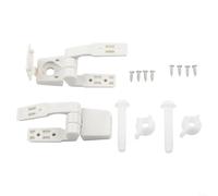 Set completo di cerniere per sedile WC in plastica con tutti gli accessori necessari per l'installazione
