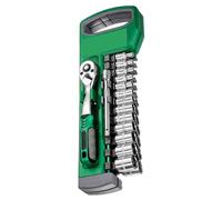 Set completo di chiavi a bussola da 1/4", custodia inclusa per spazi ristretti e officine mobili, kit leggero per uso domestico