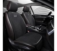 Set Completo Di Coprisedili Per Auto In Lino per Jaguar E-PACE 2017-2023, Set Coprisedili Anteriori e Posteriori con 5 copripoggiatesta, Accessori Interni,A/BLACK