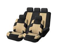 Set completo di coprisedili per auto, in poliestere, protezioni per sedili anteriori a secchiello con coprisedili posteriori divisi, cuscini traspiranti e spessi di alta qualità, accessori per auto