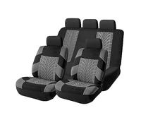 Set completo di coprisedili per auto, in poliestere, protezioni per sedili anteriori a secchiello con coprisedili posteriori divisi, cuscini traspiranti e spessi di alta qualità, accessori per auto