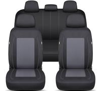 Set completo di coprisedili per BMW serie 3 E90 e E91 anno di costruzione 2005-13 in nero/grigio FT4