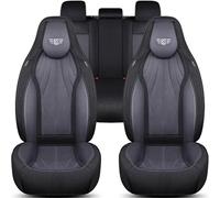 Set completo di coprisedili per Ford Fiesta MK 8 anno di costruzione dal 2016 in nero/grigio FL2