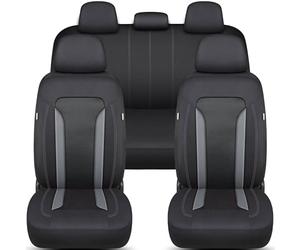 Set completo di coprisedili per Renault Megane 2 anno di costruzione 2002-09 in nero/grigio FT2