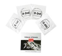 Set completo di corde di ricambio per violino con nucleo in acciaio inox nichelato estremità a sfera per strumenti musicali, set di 4 corde di ricambio