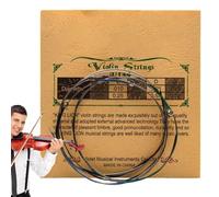 Set completo di corde per violino di ricambio, corde per violino, suono ricco, nucleo in acciaio massiccio, corde di ricambio fatte a mano per tutti i livelli