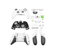 Set completo di cover for Xbox One for Elite 1, pulsanti frontali, sostituzione e riparazione del controller di gioco(White)