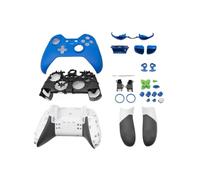 Set completo di cover for Xbox One for Elite 1, pulsanti frontali, sostituzione e riparazione del controller di gioco(Blue)