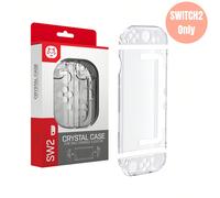 Set completo di custodia protettiva in cristallo trasparente per console Switch2 e Joy-Con - Custodia slim anti-graffio con rivestimento anti-impronta Cristallo pieno,Joy-Con in TPU + Console Crystal,