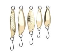 Set completo di esche da pesca 28 pezzi spinner in metallo con contenitore porta