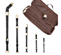 Set completo di flauto dolce professionale consort | Accordatura barocca, leggero e resistente con custodia morbida e prodotti for la pulizia