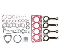 Set completo di guarnizioni motore, cuscinetti pistone, guscio valvola, biella 2.0 LT compatibile con Volvo S60 S90 V60 V90 XC60 XC90 2.0L L4 GAS(Black)