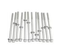 Set completo di guarnizioni motore e bulloni della testata 2,5 L compatibili con Subaru Forester Baja Legacy Impreza Outback EJ25 EJ251 EJ253 2,5 L 2458 CC H4 GAS(Bolts)