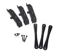 Set completo di listelli per persiane e persiane, kit completo per 11 tavole, in acciaio inox E-Coated nero - DHLH-02
