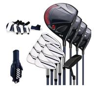 Set completo di mazze da golf per principianti con 12 pezzi, albero destro in carbonio da uomo, include borsa standard per nuovi golfisti