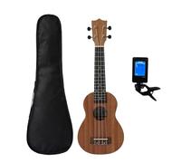 Set Completo Di Mini Chitarra Saxophone Ukulele In Mogano 4 Corde(21B bag and tuner)