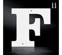 Set completo di numeri civici da 10,2 cm, in metallo resistente, per casa, resistenti alle intemperie, numeri da 0 a 9 e lettere A-Z in metallo per esterni, set completo per porte, cancelli, cassette