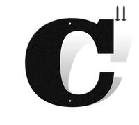 Set completo di numeri civici da 15,2 cm, colore nero opaco, antiruggine, in metallo resistente, per casa, resistente alle intemperie, numeri da 0 a 9 e lettere A-Z in metallo per esterni, set