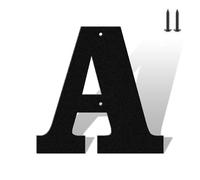 Set completo di numeri civici da 7,6 cm, colore nero opaco, antiruggine, in metallo resistente, per casa, resistente alle intemperie, numeri da 0 a 9 e lettere A-Z in metallo per esterni, set completo
