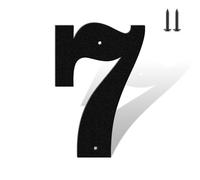 Set completo di numeri civici da 7,6 cm, colore nero opaco, antiruggine, in metallo resistente, per casa, numeri da 0 a 9 e lettere A-Z in metallo per esterni, set completo per porte, cancelli